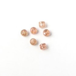 Zirconia, circular, light brown, 3 x 2mm, 10 pcs.
