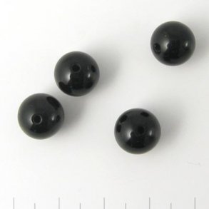 Onyx Perle, rund, schwarz, Durchmesser, 8 mm, 6 Stk.