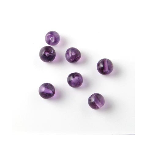 Amethyst, round bead, 4mm, AB-grade, 20pcs.