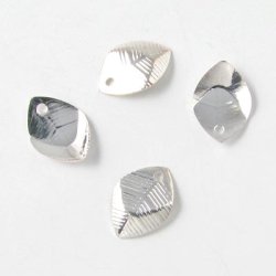 Versilbertes Messing, Bl&auml;tter, 10 stk.