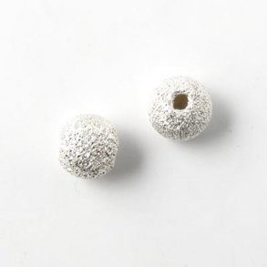 Stardustperle, Silber, rund, 8 mm, 1 Stk.