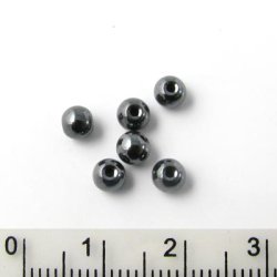 H&auml;matit, runde Perle, 4 mm, 20 Stk.