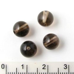 Rauchquarz Perle, klar braun, 8 mm