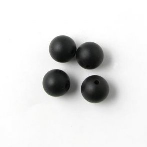 Blackstone, round, matte, 6mm, 10pcs.