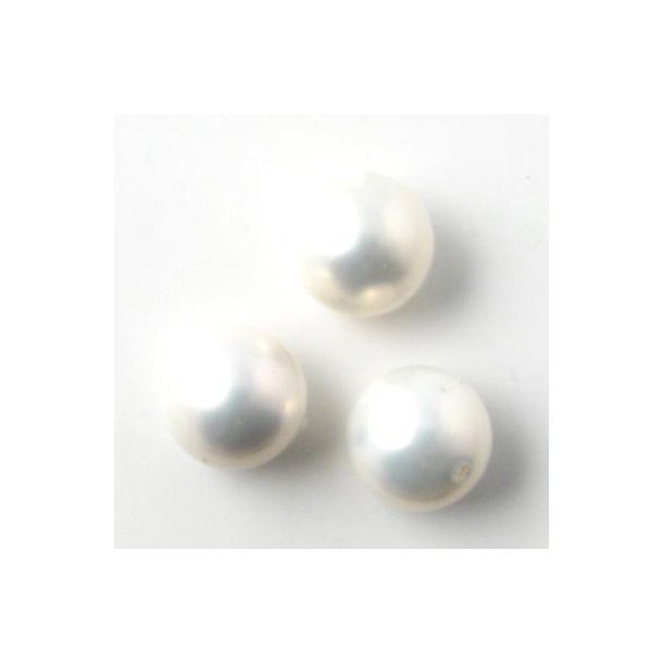 Shellpearls, rund, weiß, 12 mm, 4 Stk