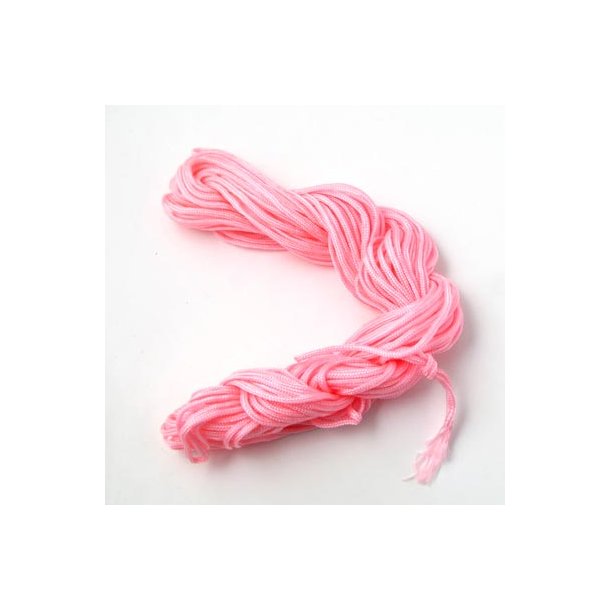 Nylon cord, bundle, pink, 1,5-2mm, 16m.
