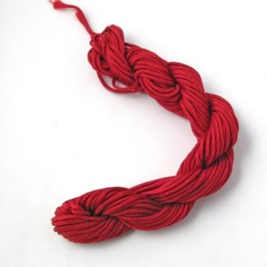 Nylon cord, dark red, 1,5-2mm, 16m.