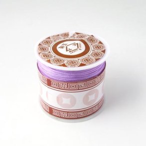 Polyestersnor, lys-violet, 0,9 mm, 2 m