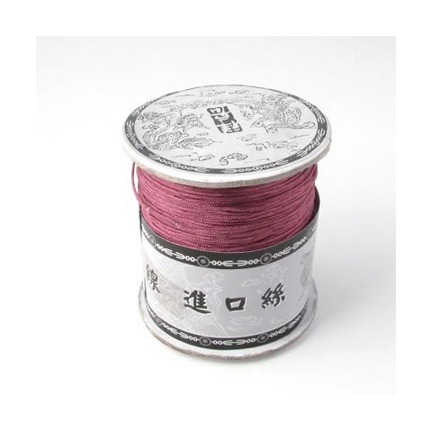 Polyestersnor, svag rd-violet, 0,9 mm, 2 m