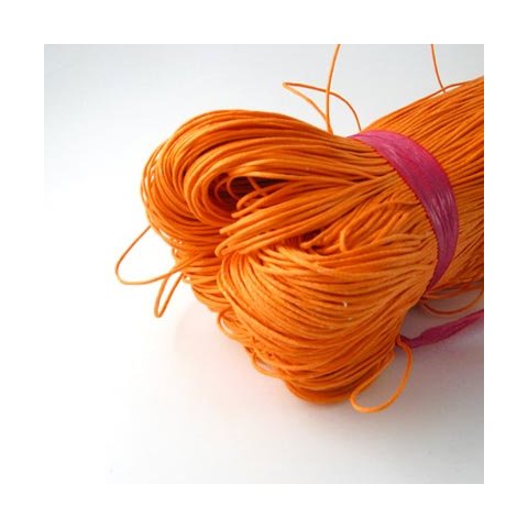 vokssnor til smykker, orange, helt bundt, 1,2 mm, 60 m