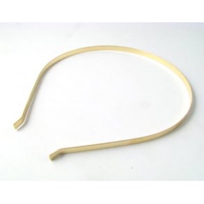 Haarreifen, vergoldet, glänzend, Breite 5 mm, 1 Stk.