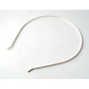 Haarreifen, mattsilber, Breite 3 mm