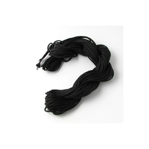 Nylon cord, black 1,2mm, batch, 24m.