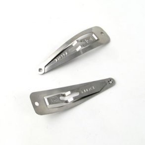 Haar-Clips, metallfarben, 50x13 mm, 6 Stk.