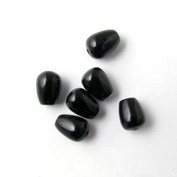 Onyx Tropfen, klein, 7x5 mm, 10 Stk.