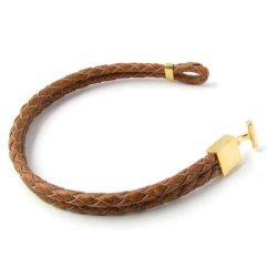 viereckiges Hakenschloss, vergoldetes Silber, 8x3 mm, 1 Stk.