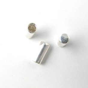 Abschluss ohne Ring, Silber, 3x8 mm, Lochgröße 2 mm, 1 Stk.