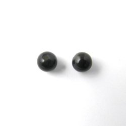Onyx Perle, angebohrt, rund, 4 mm, 2 Stk.