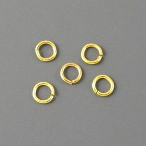 sen, vergoldetes Silber, geffnet 5x0,8 mm, 10 Stk.