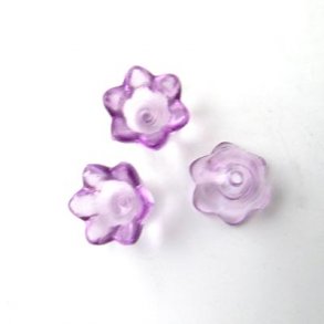 Acryl, Glockenblumen, lila, 6 Stk.