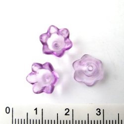 Acryl, Glockenblumen, lila, 6 Stk.