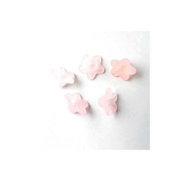 Acryl, Blumen, rosa, 9x5 mm, 10 Stk.