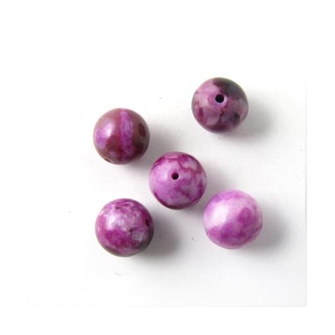 Sugilith-Jaspis, runde Perle, 8 mm, 6 Stk.