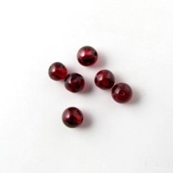 Garnet, round beads, dark red, 4 mm, 10pcs