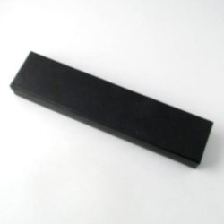 Jewellery gift box, long, black, separate lid, 210x40x28mm, 2pcs