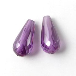Zirkonia, Tropfen, dunkelviolett, 18 x 9 mm, 1 Stk.