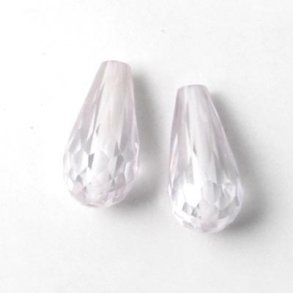 Zirkonia, Tropfen, transparent, 18x9 mm, 1 Stk.