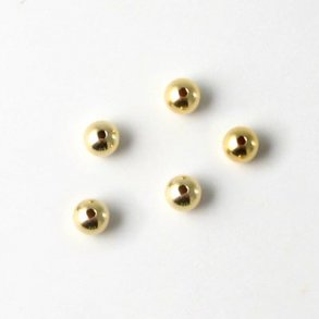 hollow brass 8mm small metal bead