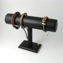 Armbandst&auml;nder, schwarz, Kunstleder, 24x17 cm