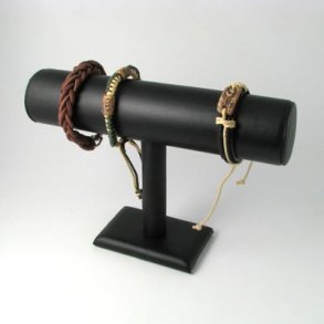 Armbandständer, schwarz, Kunstleder, 24x17 cm