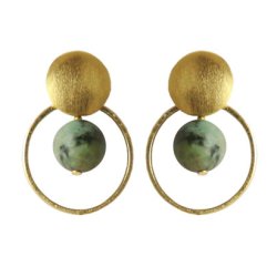 Ohrstecker mit gebogener M&uuml;nze, gl&auml;nzend, schwarzes Sterlingsilber, 10 mm, 2 Stk