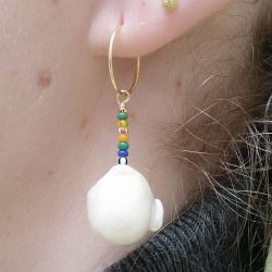 Swasserperle, ganzer Strang, Tropfen, naturwei, A-grade, ca. 22x14 mm, 16-18 Stk