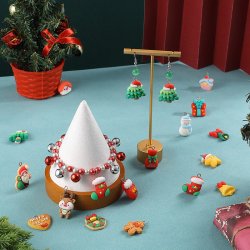 Weihnachtsanhnger, Kunststoff, 16 verschiedene, Lnge 15-20 mm, Schachtel mit 32 Stck