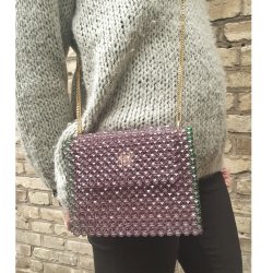 Acrylperle, Gro&szlig;kauf, quadratisch facettiert, kokosnussbraun, 8x8x7,5 mm, 1700 Stck