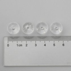 Acrylperle, kunststoff, klar, transparent, rund, Durchmesser 10 mm, 20 St&uuml;ck.