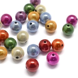 Wunderperlen, Acryl, verschiedene knallige Farben, 10mm, 20 Stck.