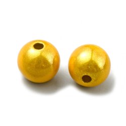 Wunderperlen, Acryl, goldfarben changgierend, 8 mm, 20 Stck.