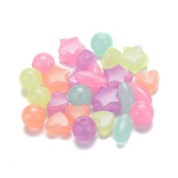 Perlenset, sortierte leuchtende Perlen, ca. 200 St&uuml;ck, 1 Box