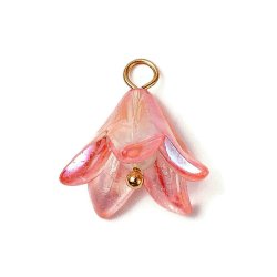 Blume, Acryl-Anhnger, 6 zfllige Farben, Lnge 15,5 mm, 6 Stck