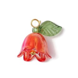 Blume, Acryl-Anhnger, gemischte Farben, 13 mm, 10 Stck