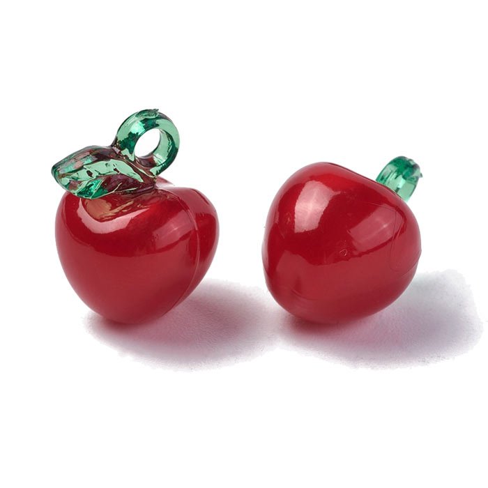 10pcs Big size Cherry Metal Fruit Charms Silver Color Earring