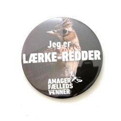 Bevar Amager Flled, Badge, Jeg er lrke-redder, diameter 8 cm 1 stk