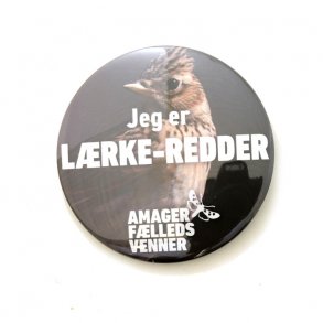Bevar Amager Flled, Badge, Jeg er lrke-redder, diameter 8 cm 1 stk