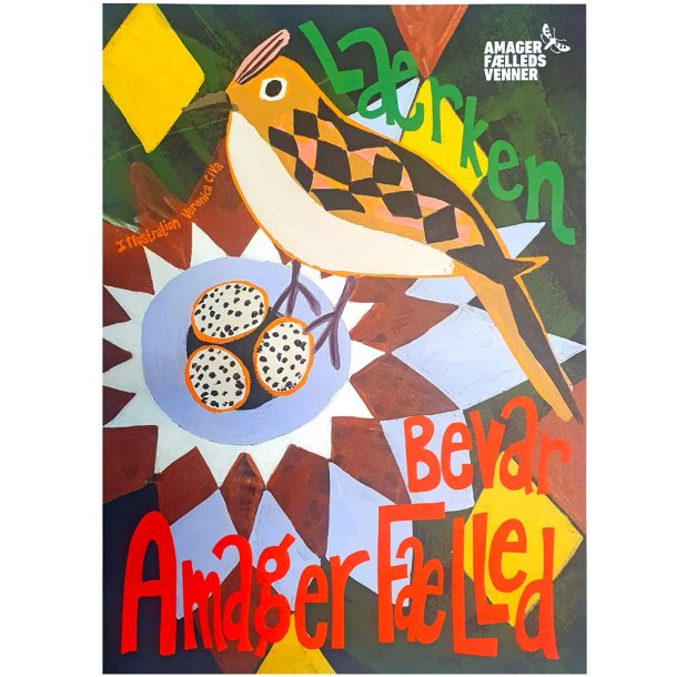 Support poster, Measures 42x30 cm, the sale of the poster goes uncut to AFV