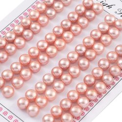 S��wasserperlen, altrosa, angebohrt, 7 mm