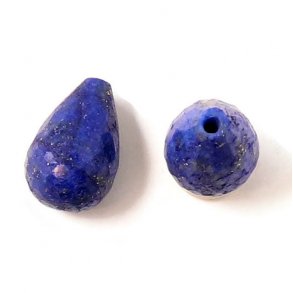 Lapis-Lazuli, Tropfen, angebohrt, facettiert, A-grade, 12x8 mm, 1 Stk